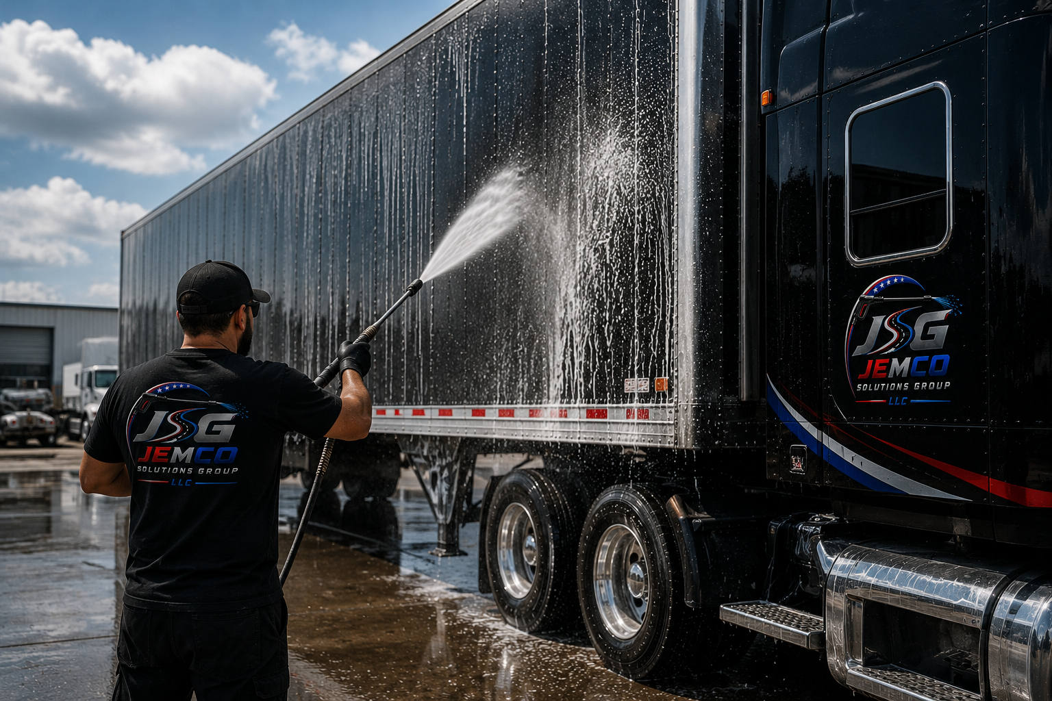 Semi Truck Washing Service